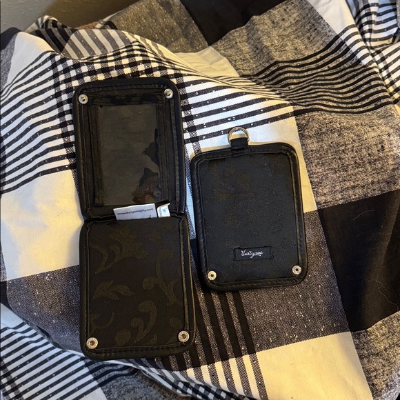 THIRTY-ONE LUGGAGE TAGS IN BLACK PARISIAN JACQUARD - Picture 4 of 8